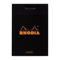 Bloc agrafé noir ligné - Rhodia - Image principale