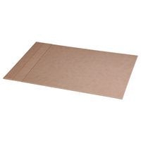 Sous-main rigide simili cuir italien taupe 60x40 cm - Image principale