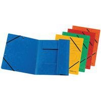 Lot de 12 Chemise à élastiques en coin easyorga, A4, carton, orange - Image principale