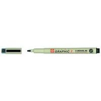 Lot de 6 Feutre à pointe calibrée PIGMA GRAPHIC 2, noir - Image principale