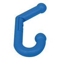 Patère double Parkid - pièce de fixation - vis CHC - bleu - Image principale