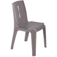 Lot 8 chaises Salsa classées au feu M2 coloris taupe - Image principale