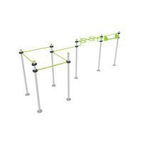 Ensemble Street workout 7 postes - fixation platines - Image principale