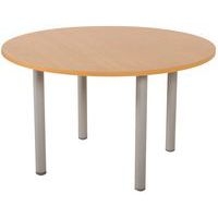 Table réunion Lounge 4 pieds Ø 100 cm hêtre/alu - Image principale