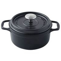 Cocotte en fonte ronde 20 cm -INVICTA- Noire - Image principale