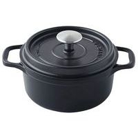 Cocotte en fonte ronde 22 cm -INVICTA- Noire - Image principale