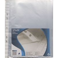 Pochette polypropylène incolore perforés 17 x 22 cm (Sachet de 25) - Image principale