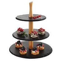 Support gâteau en ardoise noir - Image principale