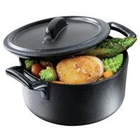Cocotte ronde avec couvercle ø10 cm noir-Belle Cuisine-Revol - Image principale