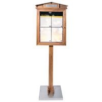 Présentoir led en bois 175x53x4 cm - Rustic - Image principale