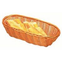 Corbeille à pain ovale en polypropylène osier - Image principale