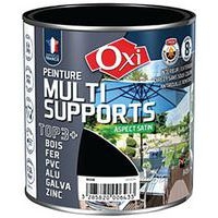 Peinture TOP 3 bois fer pvc satin 500ml noir 2 actions - Image principale