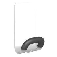 Patère magnétique en acier embout ABS Blanc - Image principale