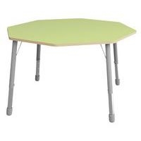 Table Eko octogonale ø 146 cm réglable T1 à T3 - vert clair - Image principale