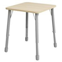 Table Eko carrée 69 x 69 cm réglable T1 à T3 - bouleau - Image principale