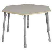 Table Eko hexagonale ø 140 cm réglable T1 à T3 - gris - Image principale