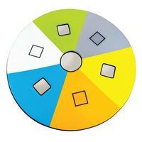 Matelas rond avec poches et miroirs - Image principale