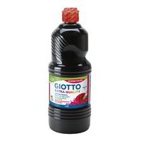 Flacon 1 litre gouache liquide giotto avec bouchon doseur - noir - Image principale