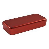 Boite aluminium 18 x 9 x 3 cm rouge - Image principale