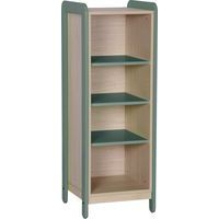 Meuble colonnes + niches Lili 1 col/4cases Ht 137 cm kaki - Image principale