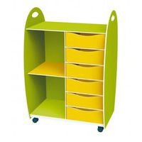 Bac de rangement 1 étagère / 6 tiroirs - Paperflow - Image principale