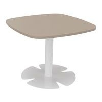 Table Host 60 x 60 x h 45 cm plt Argile pied tulipe Blanc - Image principale