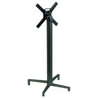 Pied de table Domino rabattable hauteur 109 cm colonne ronde - anthracite - Image principale