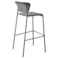 Lot de 2 tabourets Lisa technopolymère hauteur 65 cm - peint anthracite - Image principale