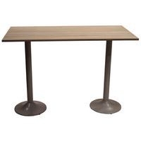 Table snack Scala 180 x 80 cm DL stratifié chêne bardolino - gris argent - Image principale