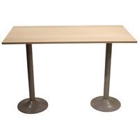 Table snack Scala 160 x 80 cm DL stratifié acacia - gris argent - Image principale