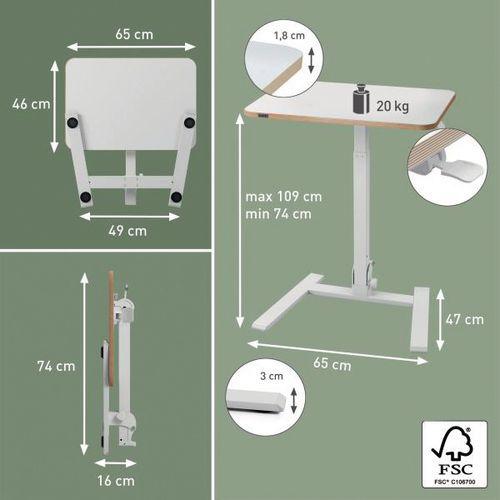 Illustration de : Bureau Ergo assis debout pliable - Leitz