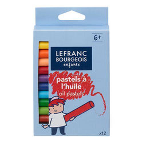 Illustration de : Boite 12 pastels à l'huile - Lefranc Bourgeois