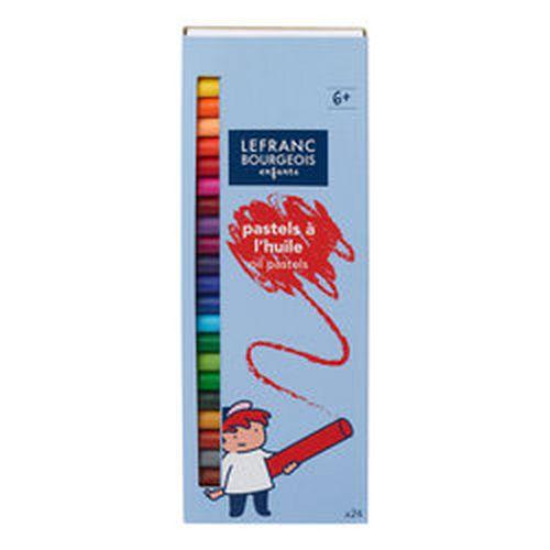 Illustration de : Boîte 24 pastels à l'huile - Lefranc Bourgeois
