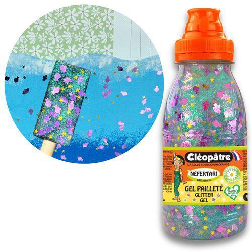 Illustration de : Gel pailleté 250 ml effet océan étoilé - Cléopâtre