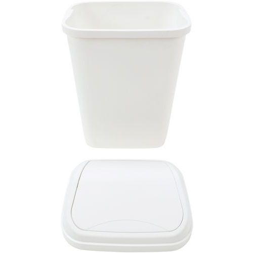 Illustration de : Poubelle sanitaire à couvercle basculant 25 L - Manutan Expert