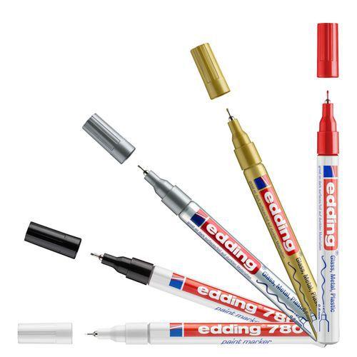 Illustration de : Marqueur peinture - Edding 780