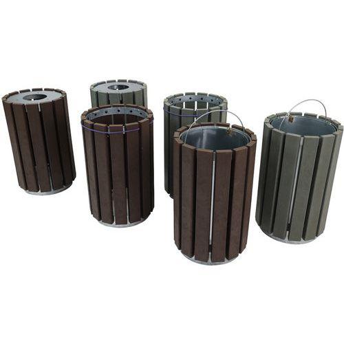 Illustration de : Poubelle Escapade Ronde - Manutan Expert