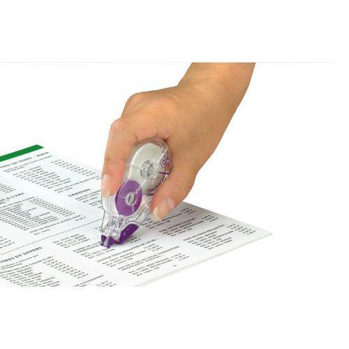 Illustration de : Roller correcteur blanc - Pentel