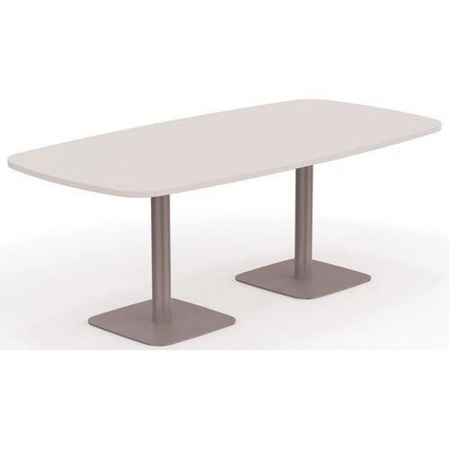 Illustration de : Table de réunion tonneau à 2 pieds Eloise - Eol