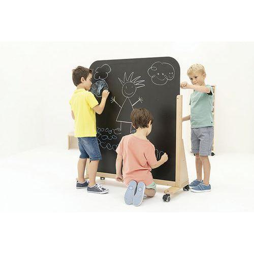 Illustration de : Flexi'class - tableau mobile noir double face - Nathan
