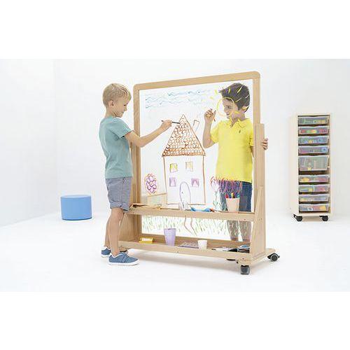 Illustration de : Flexi'class - tableau mobile transparent double face - Nathan