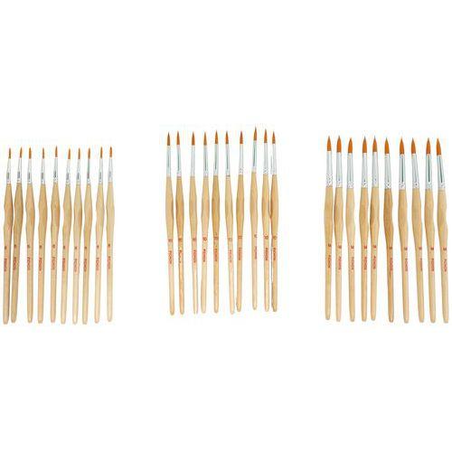 Illustration de : Kit 30 pinceaux poils synthétiques - Pichon