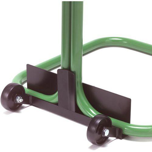 Illustration de : Lot de roues pour support de sac auto-fixation 400 L et 1000 L