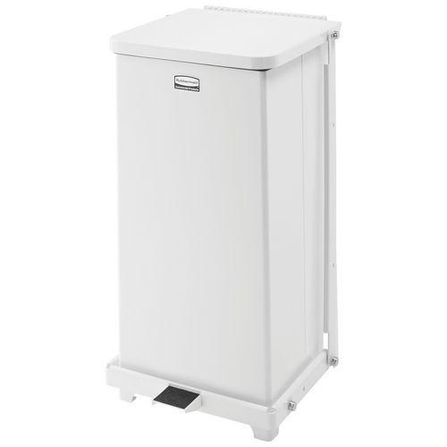 Illustration de : Poubelle à pédale en métal Defender - 25 L et 49 L - Rubbermaid