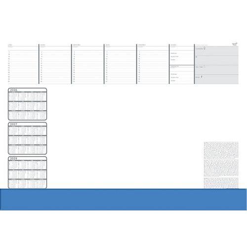 Illustration de : Sous-main en papier Classic - 59,5x42 cm - Année 2027 - Quo Vadis