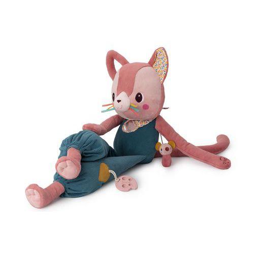 Illustration de : Peluche Jeanne grand chat d'activités - Lilliputiens