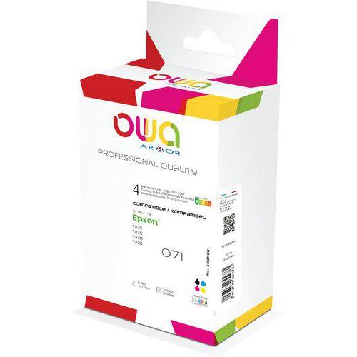 Illustration de : Cartouche d'encre remanufacturée EPSON T071-T089 - OWA