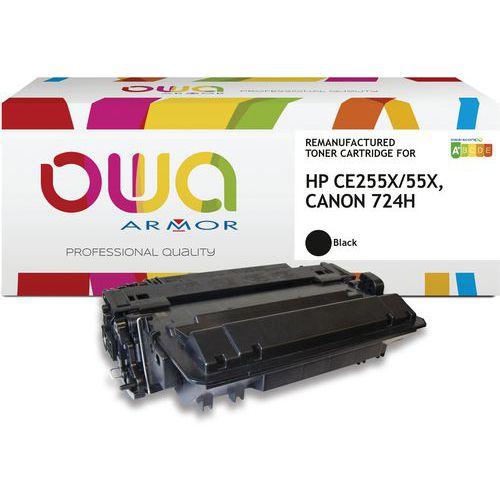 Illustration de : Toner remanufacturé HP CE255X - CANON 724H - OWA