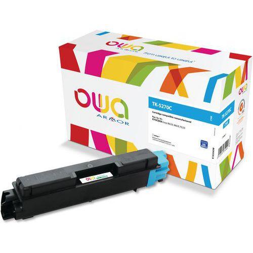 Illustration de : Toner remanufacturé KYOCERA TK-5270 C - OWA