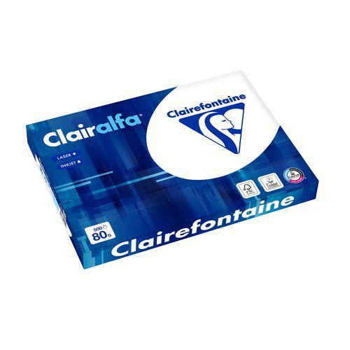 Illustration de : Ramette photocopie 80g blanc A3 - Clairalfa